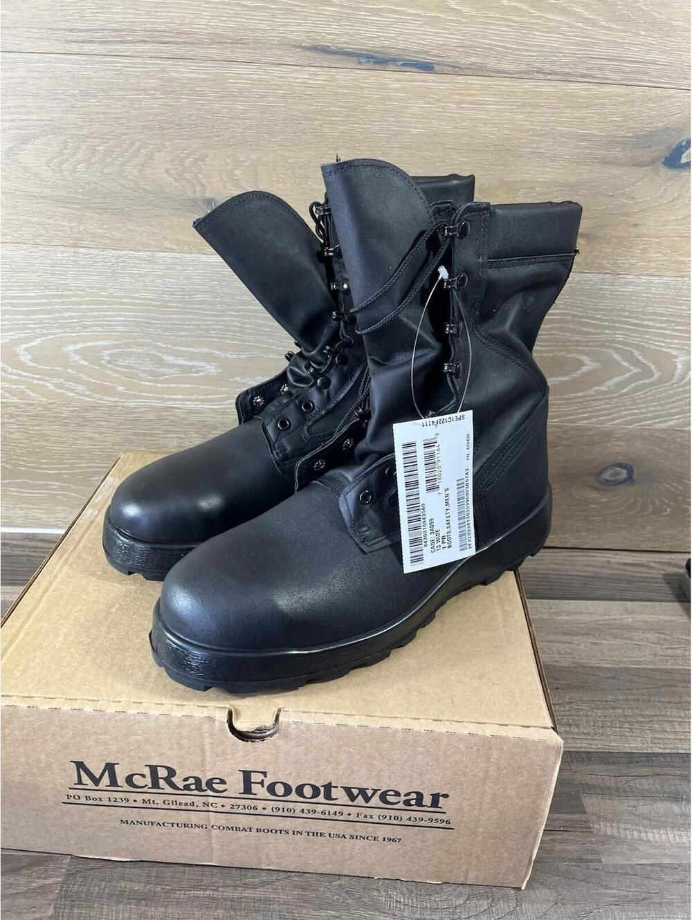 NEW IN BOX McRae Footwear Cage - 3A059 Combat Boots Size 13W